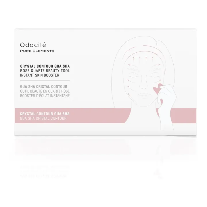 Odacité Gua Sha en Quartz rose