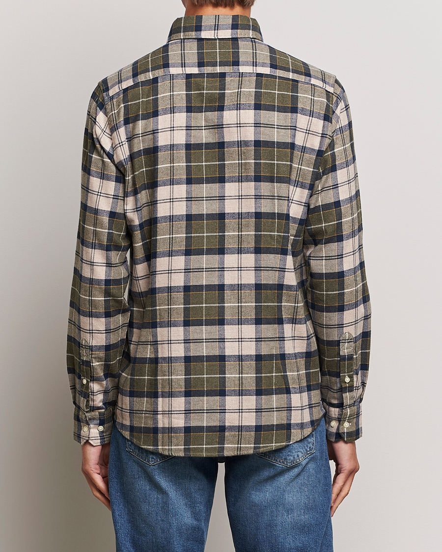 Barbour Lifestyle Flannel Check Shirt Forest Mist