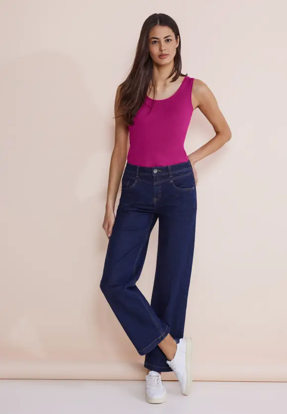 Basic Top in Unifarbe - magnolia pink