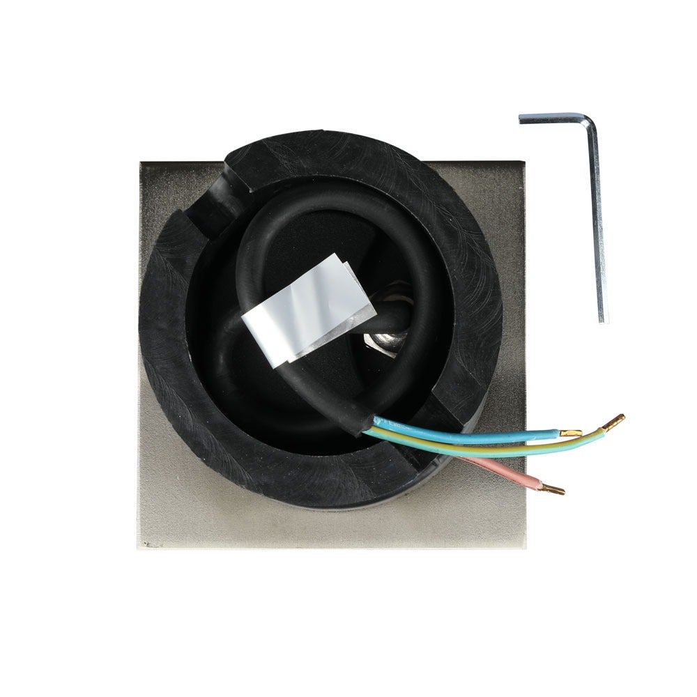 V-TAC VT-7677SQ - Ondergrondse buitenverlichting - Fittingen - GU10 - Zwart - IP65