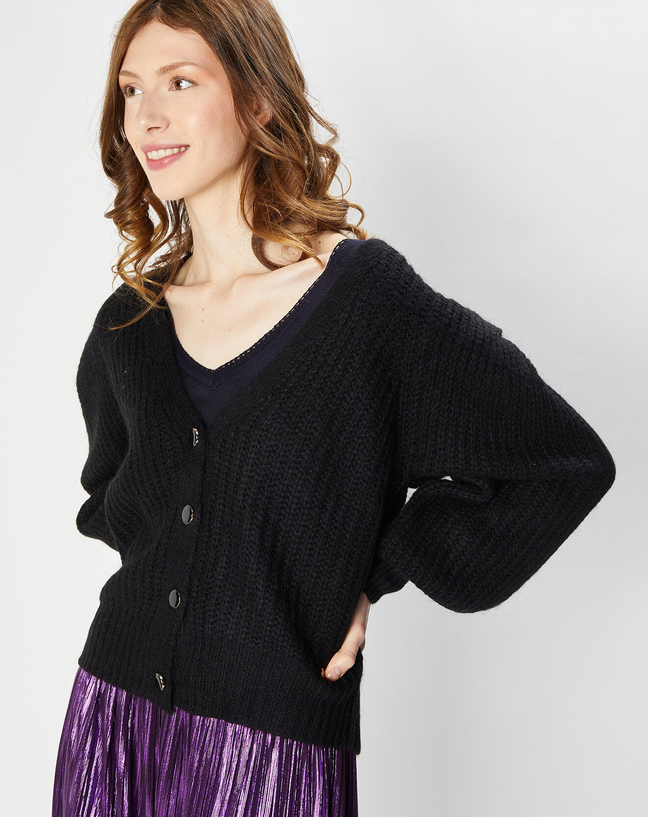 La Petite Etoile Gilet Adelina noir