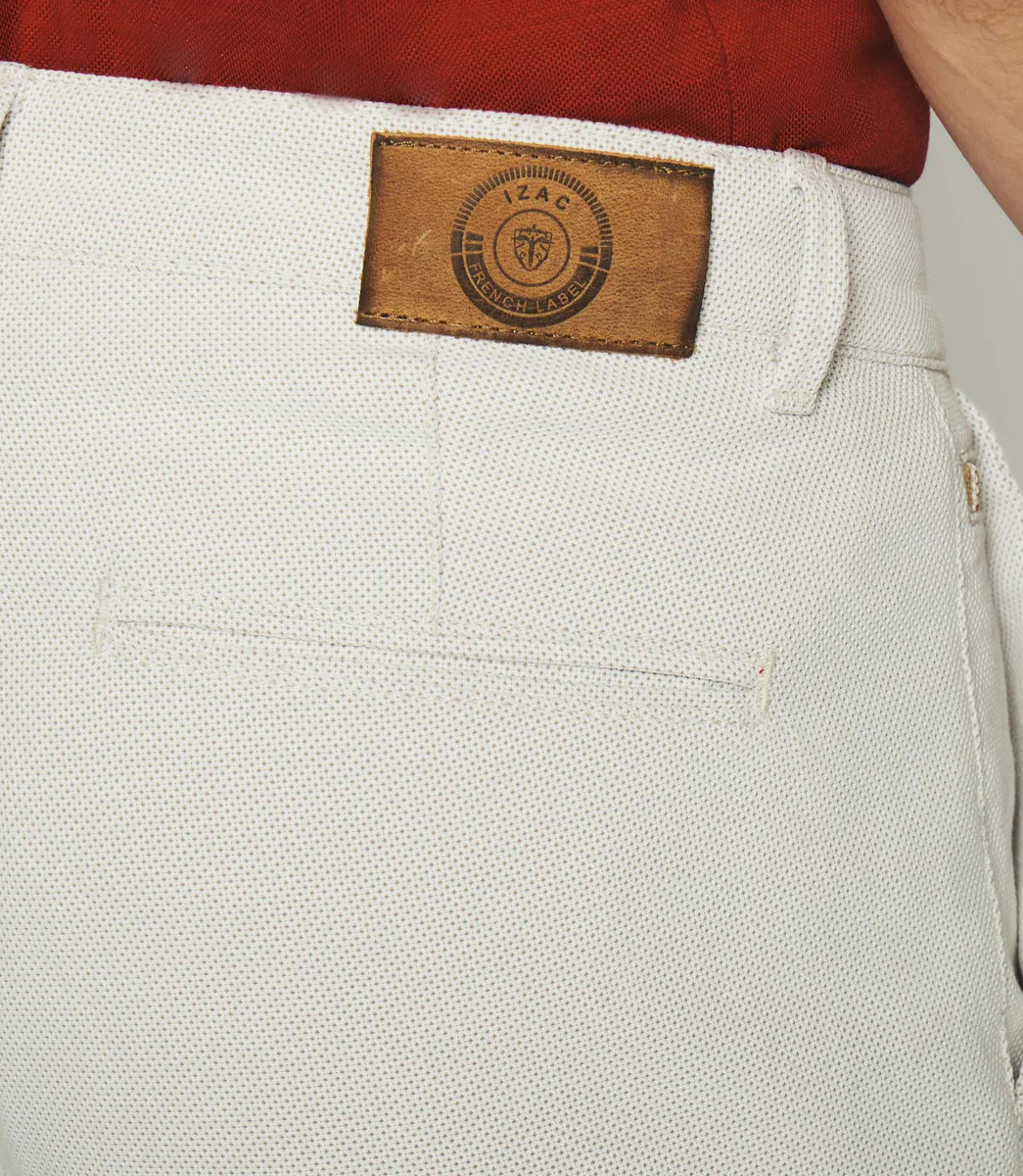 Bermuda en coton beige