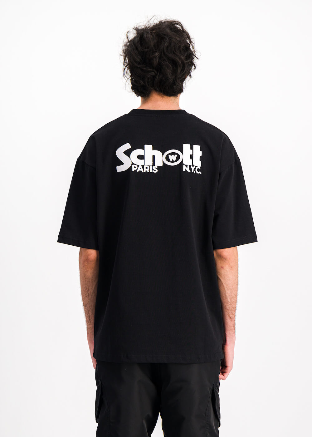 Wethenew Schott Double Logo T-Shirt Black