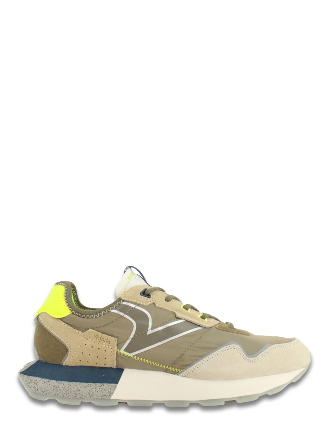 victoria Baskets de ville Homme Wing - Neon Point Nylon/Daim Multicolor
