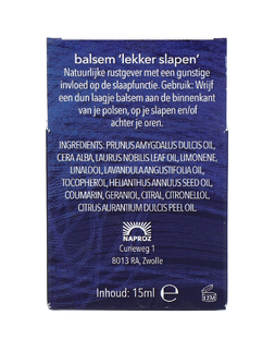rest en relax Lekker Slapen Balsem 15ML