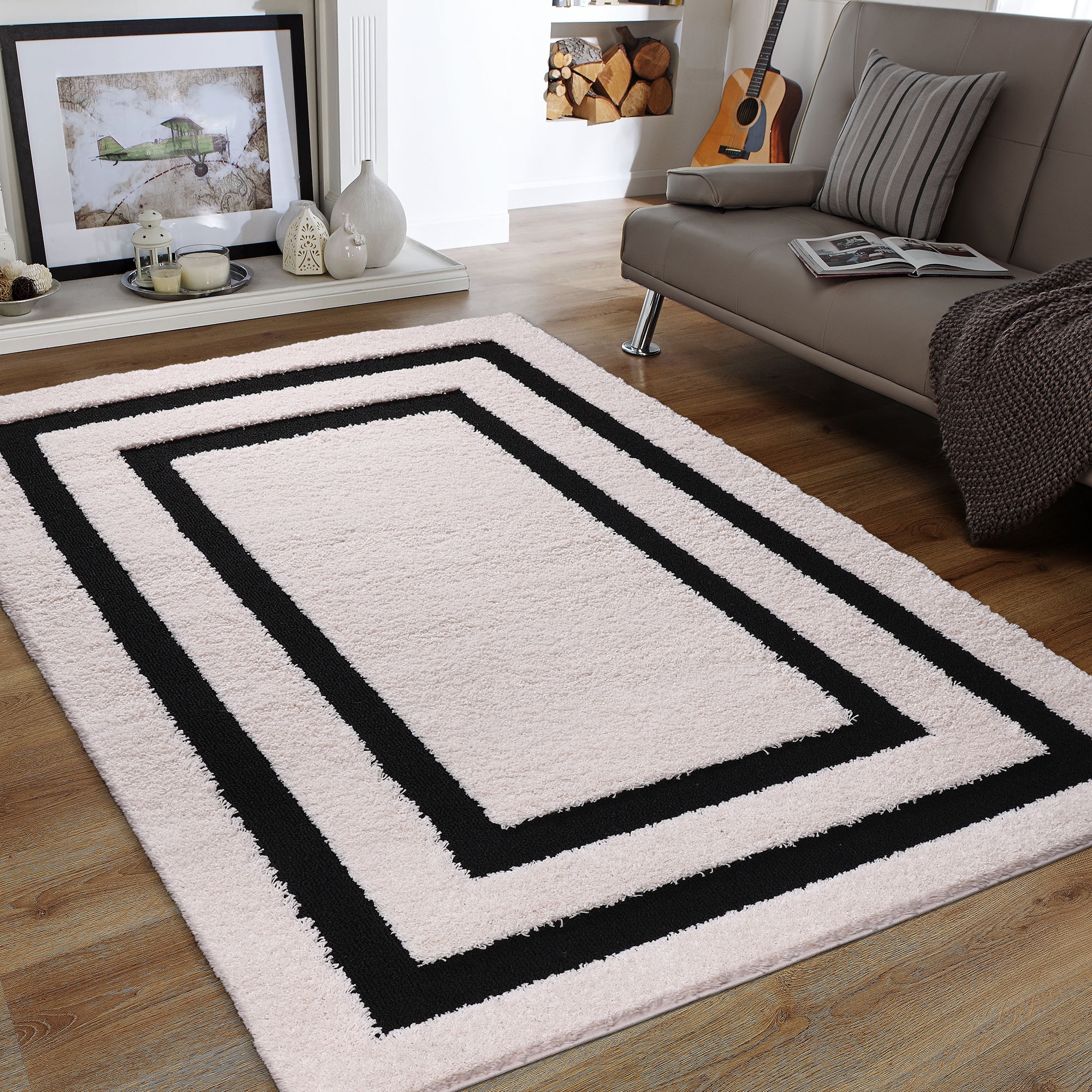 Sanat Hochflor-Teppich »Luxus 3500« rechteckig 30 mm Höhe robuster Langflor, weich, Wohnzimmer, Schlafzimmer