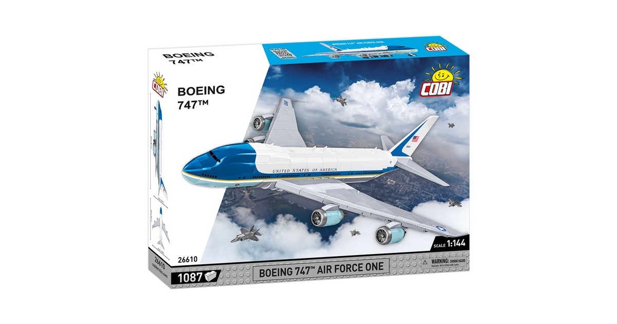 COBIBoeing 747 Air Force One Constructiespeelgoed  (Schaal 1:144)