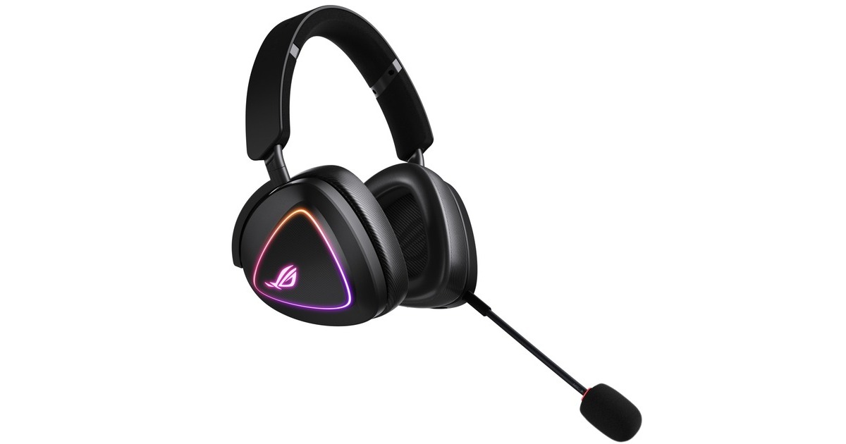 ASUSROG Delta II over-ear gaming headset  (Zwart, 3.5mm / 2.4GHz / Bluetooth)