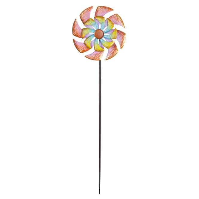 Pflanzenstecker Windrad bunt - ca. 30 x 12 x 114 cm