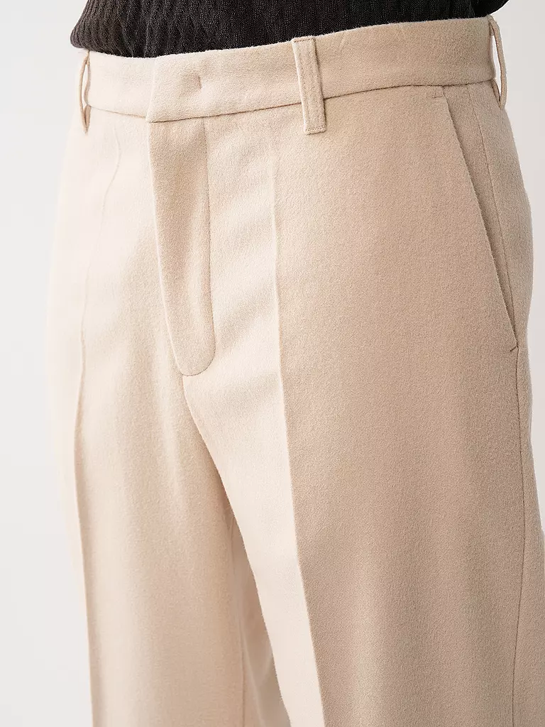 EMPORIO ARMANI Wollhose creme