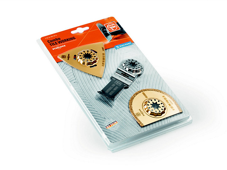 Lame pour outil multifonction Fein Starlock sol / salle de bain, 3 pièces
