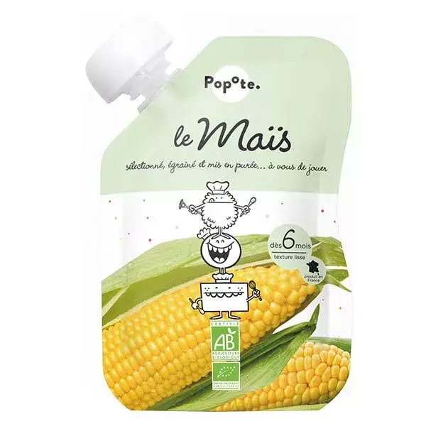 Popote Vegetal em Sachê de Milho +6m Orgânico 120g