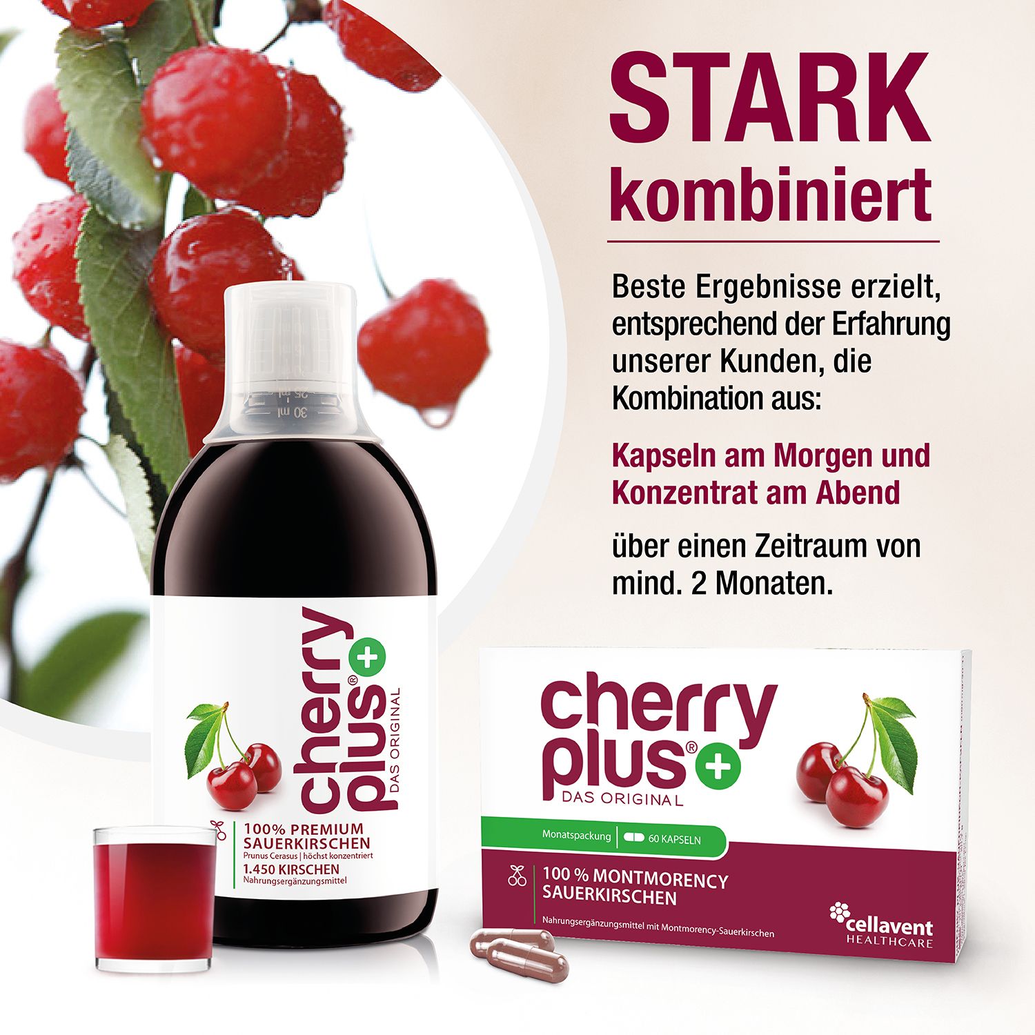 CHERRY PLUS® - Montmorency-Sauerkirsch-Kapseln
