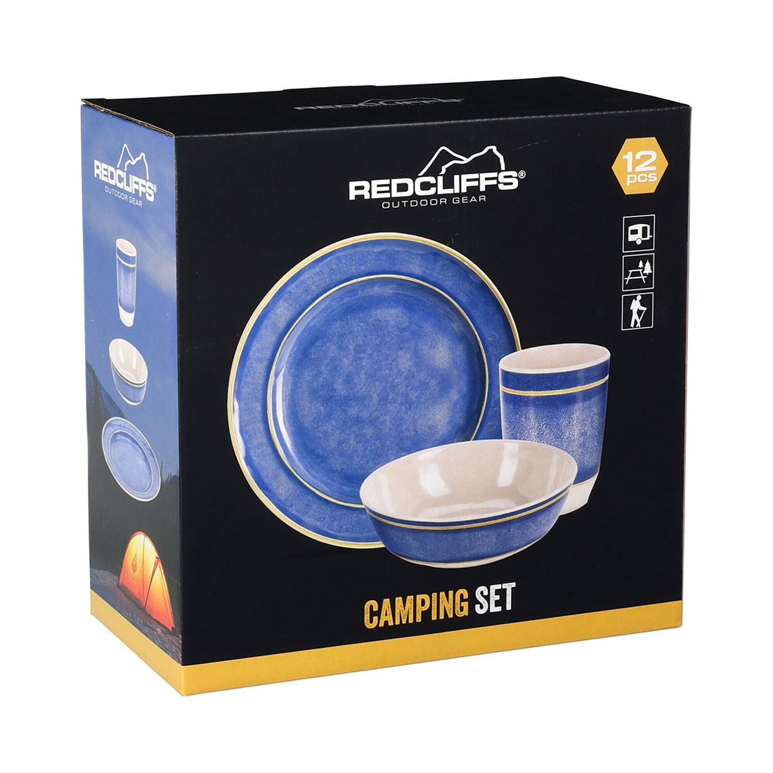 FS-STAR 12-teiliges Camping Geschirr-Set