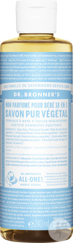 Dr Bronner's Savon Liquide Sans Parfum Flacon 240ml
