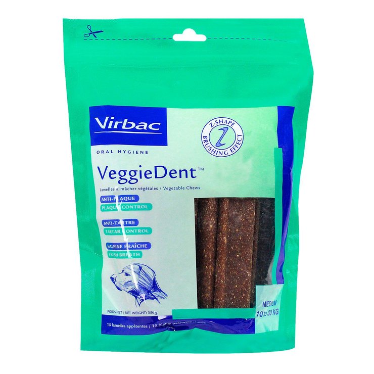Veggie dent 15 lamelles à mâcher pour chiens de 10 à 30kg