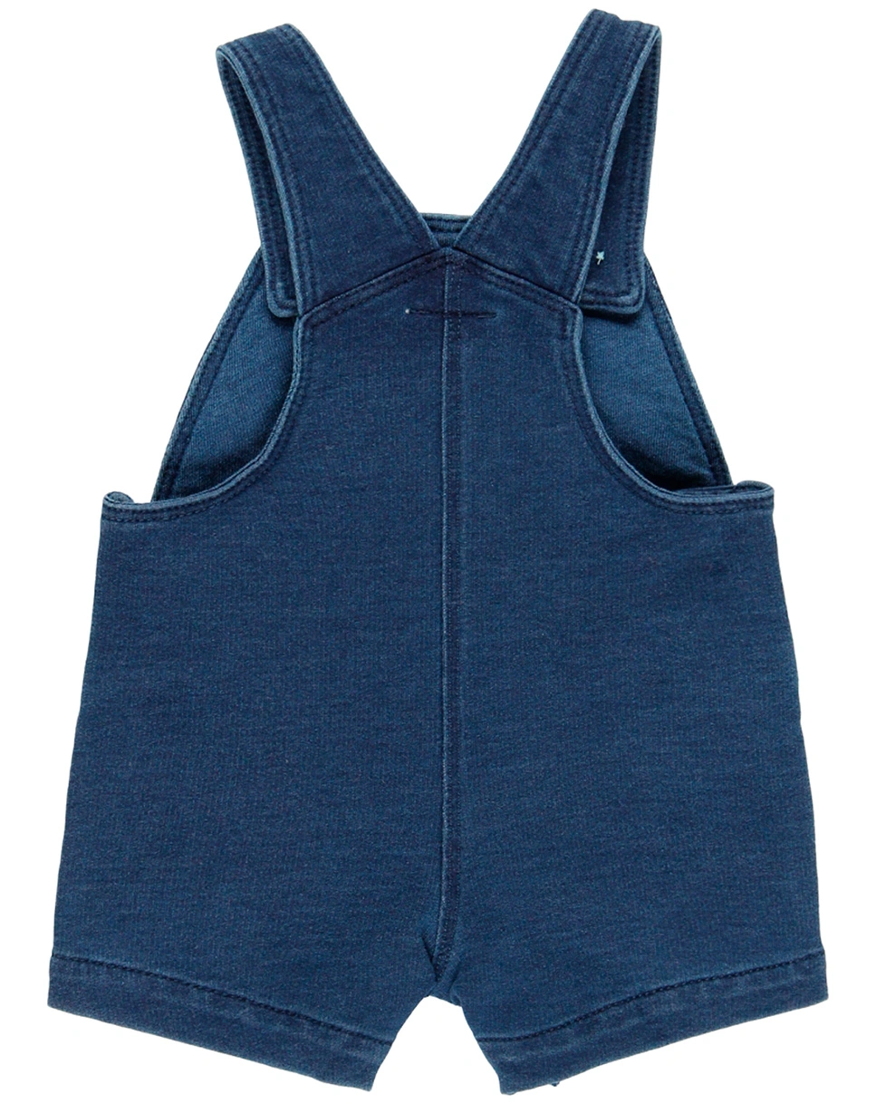Sweat-Latzhose LITTLE FRIENDS in blau
