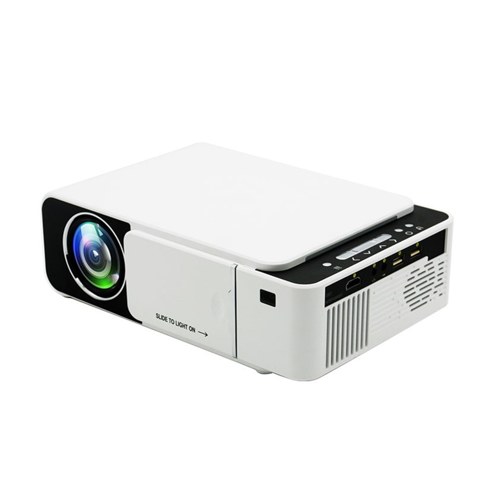 Multimedia LED Projektor Beamer Heimkino (100 ANSI Lumen) 1080p Full HD / HDMI / USB / AV / VGA / 3.5mm AUX Output - Weiss