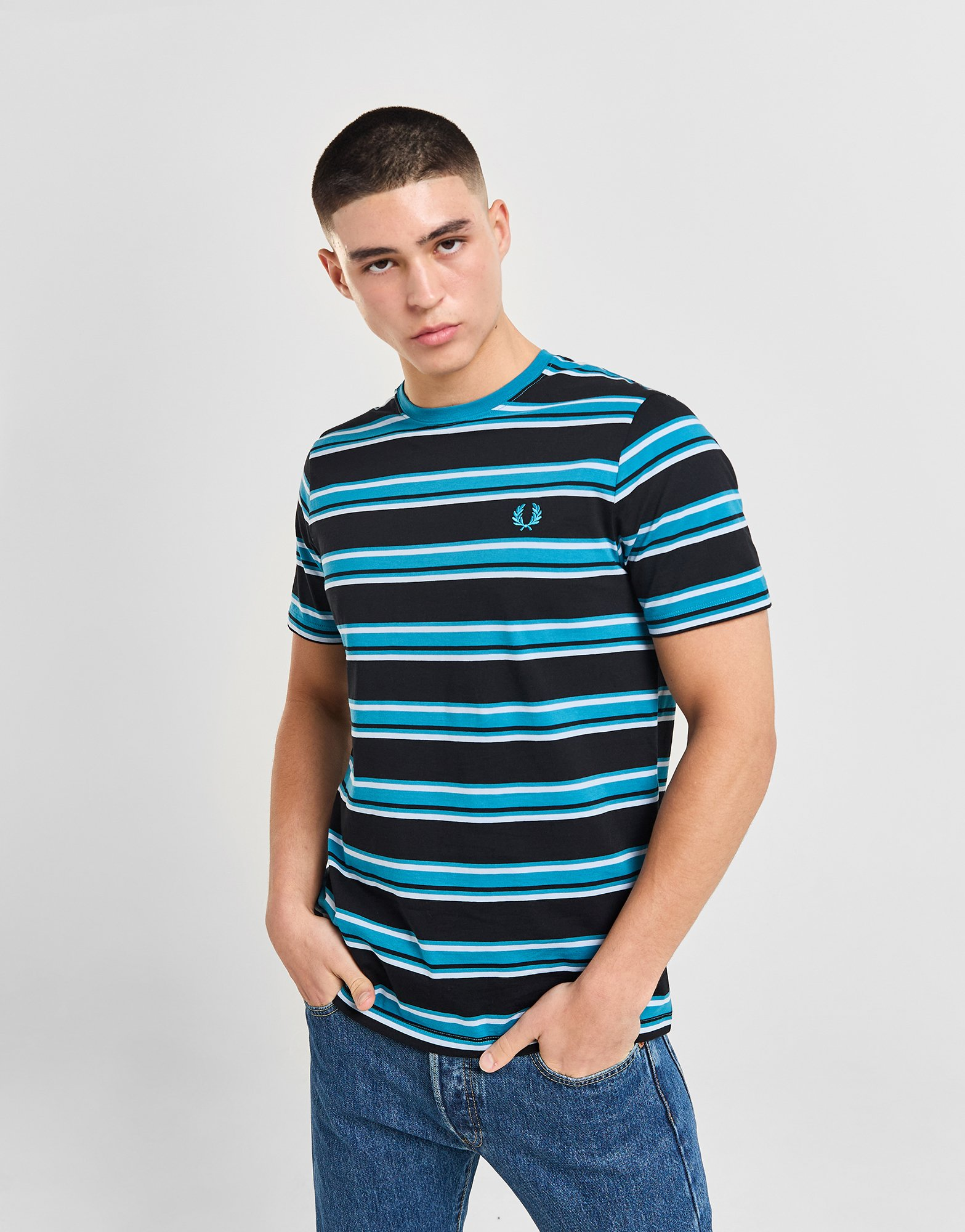 Fred Perry T-shirt Rayé Homme