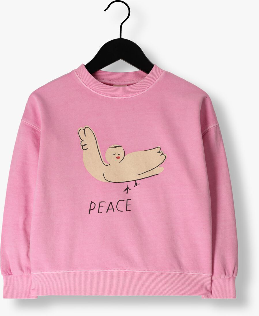 Jelly Mallow roze jelly mallow sweater peace pigment sweatshirt