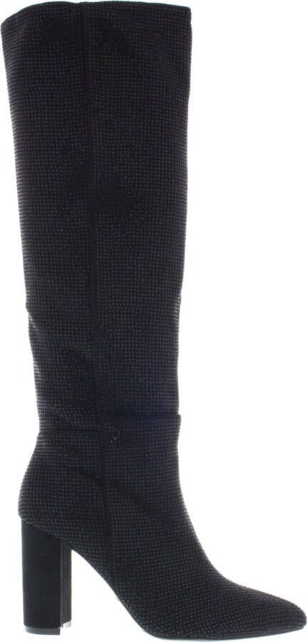 Mexx Zwarte hoge laarzen met strass-stenen Black Dames