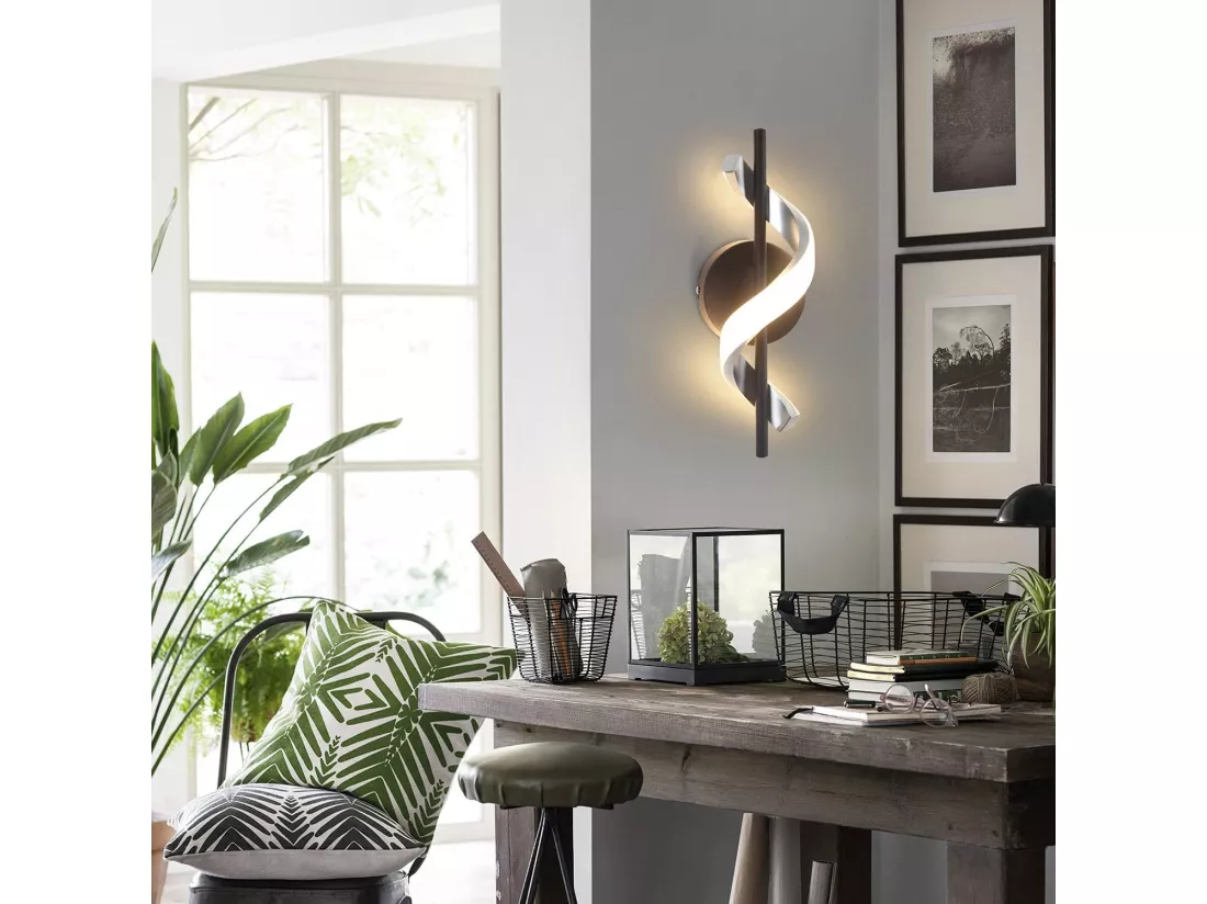 NETTLIFE applique murale LED applique d'intérieur design moderne lampe de couloir chambre 3000K lampe de cage d'escalier blanc chaud