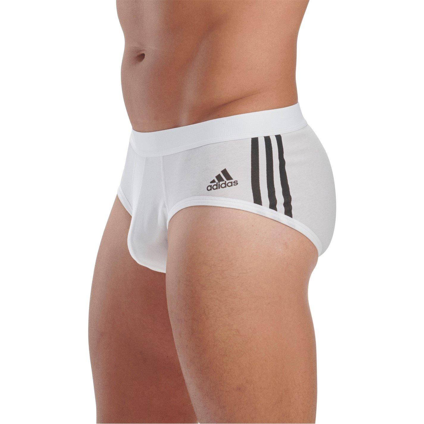 adidas Flex cotton 3 stripe brief 3p