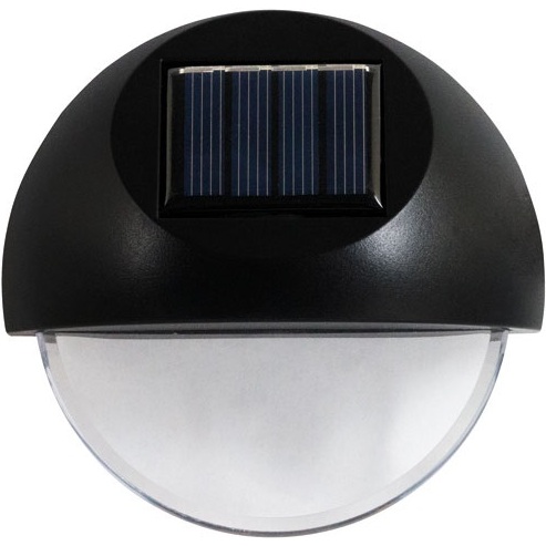 Applique murale -solaire - détecteur de pénombre - IP44 - lot de 2 - noir