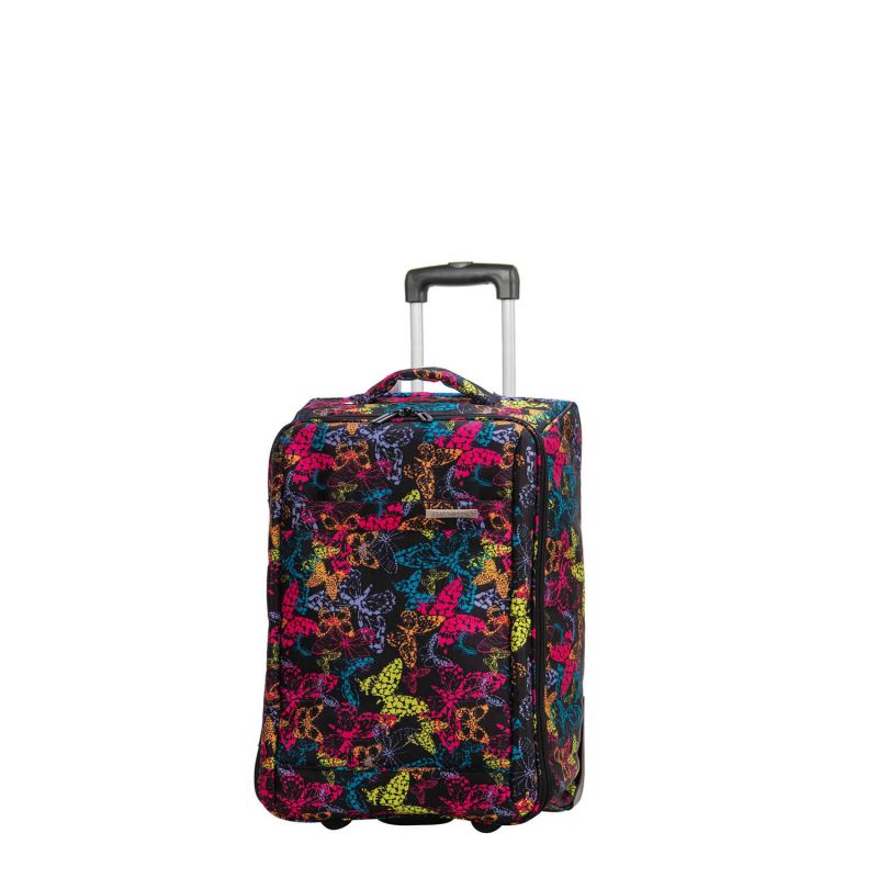 Valise cabine souple 62702D 54 cm Butterfly black