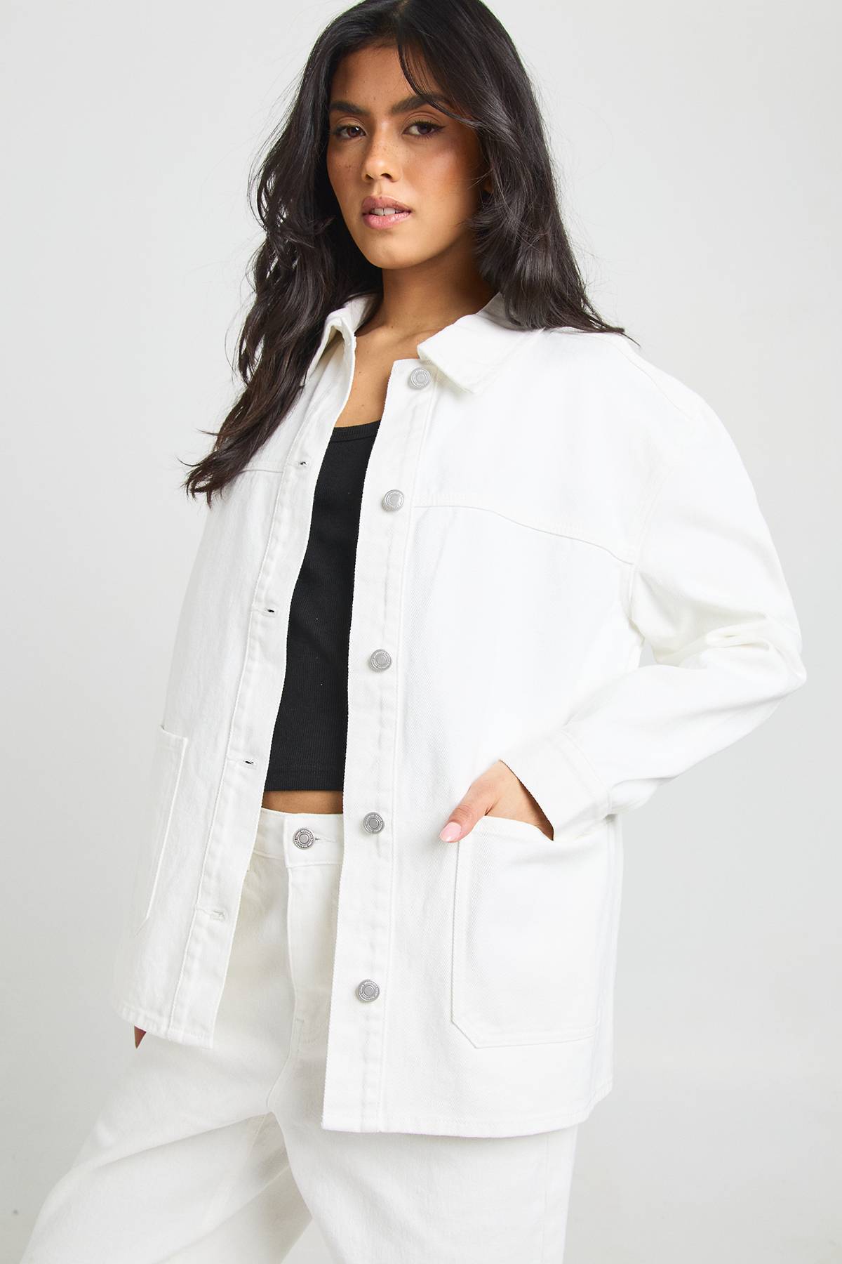 boohoo Veste-chemise En Denim