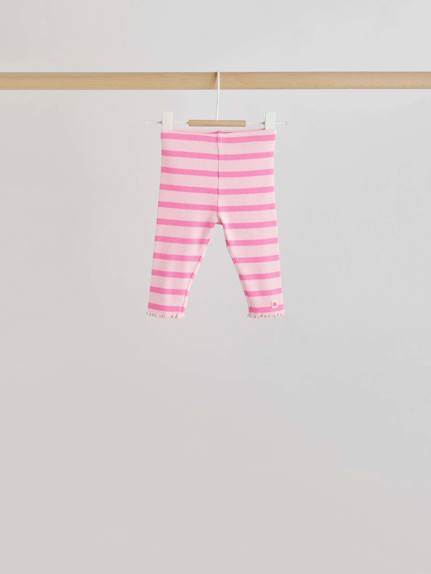 Roze/crème bloem - Baby set van top met Lange mouwen en Leggings 8 Pieces (0mnd -2jr)