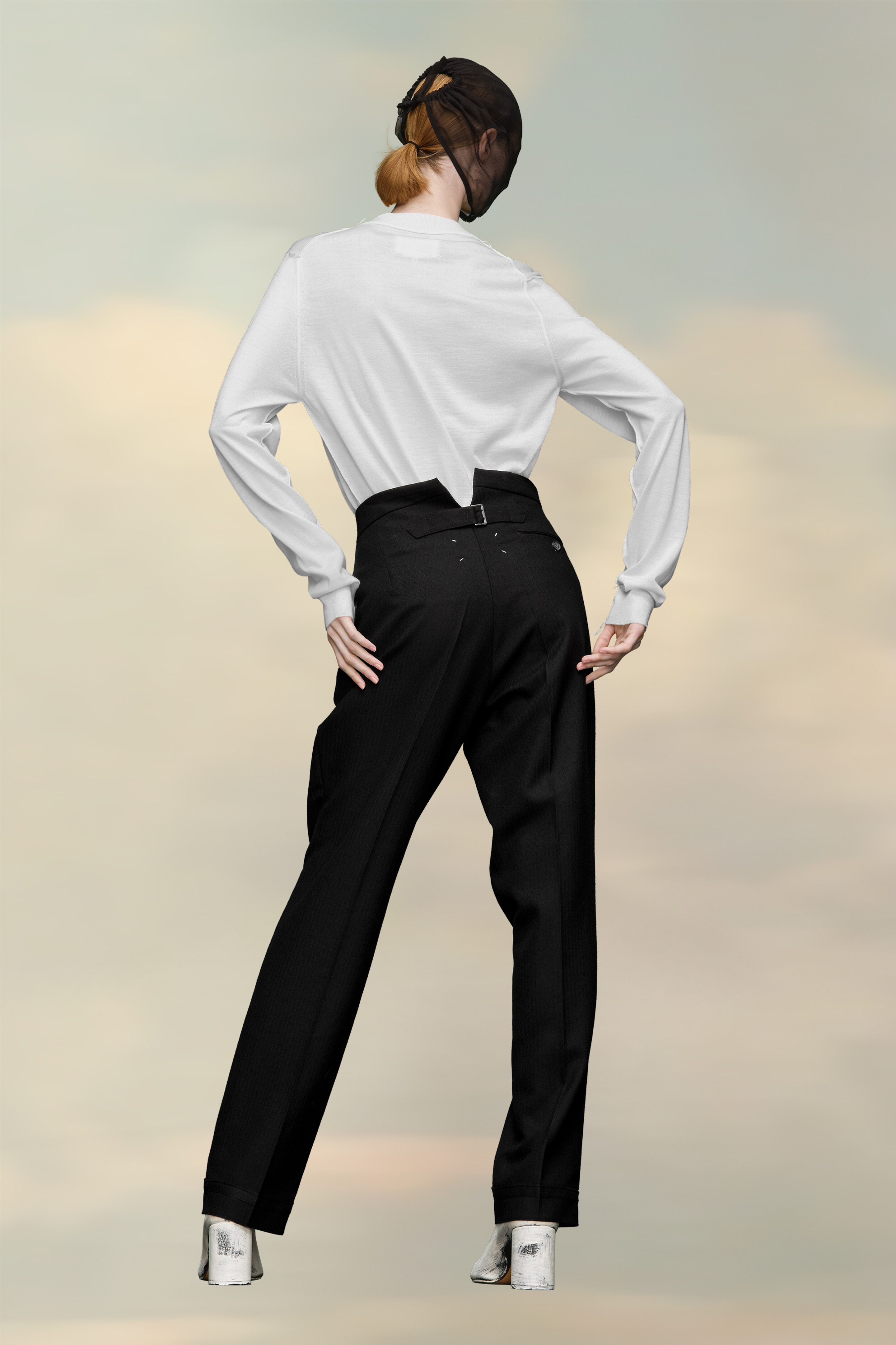 Pull en laine mérinos Blanc