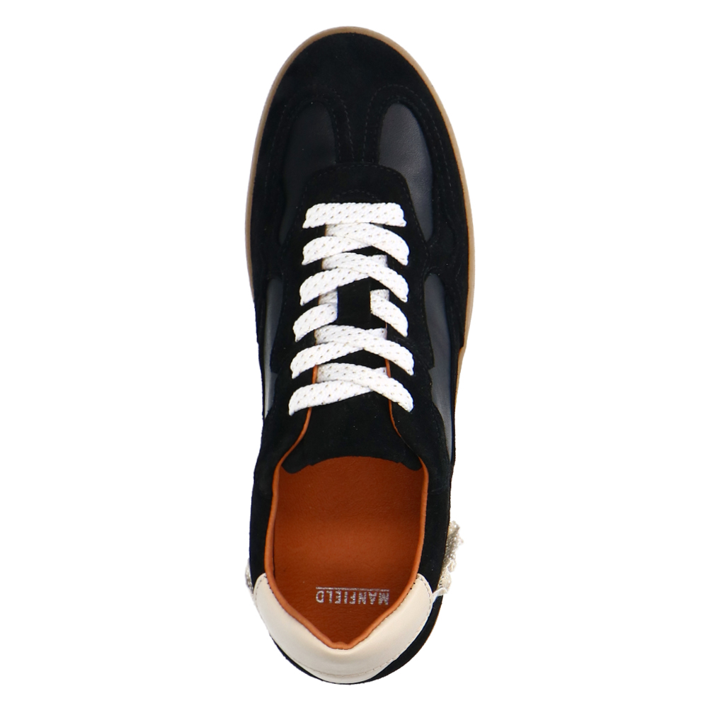 Zwarte suède sneakers