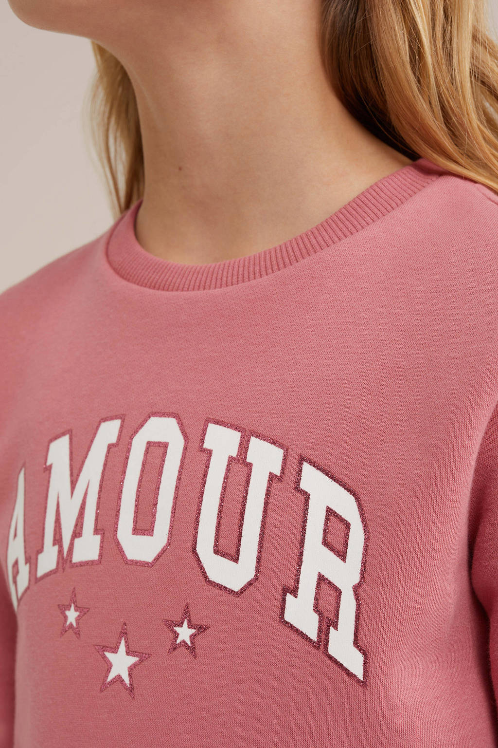 WE Fashion sweater roze