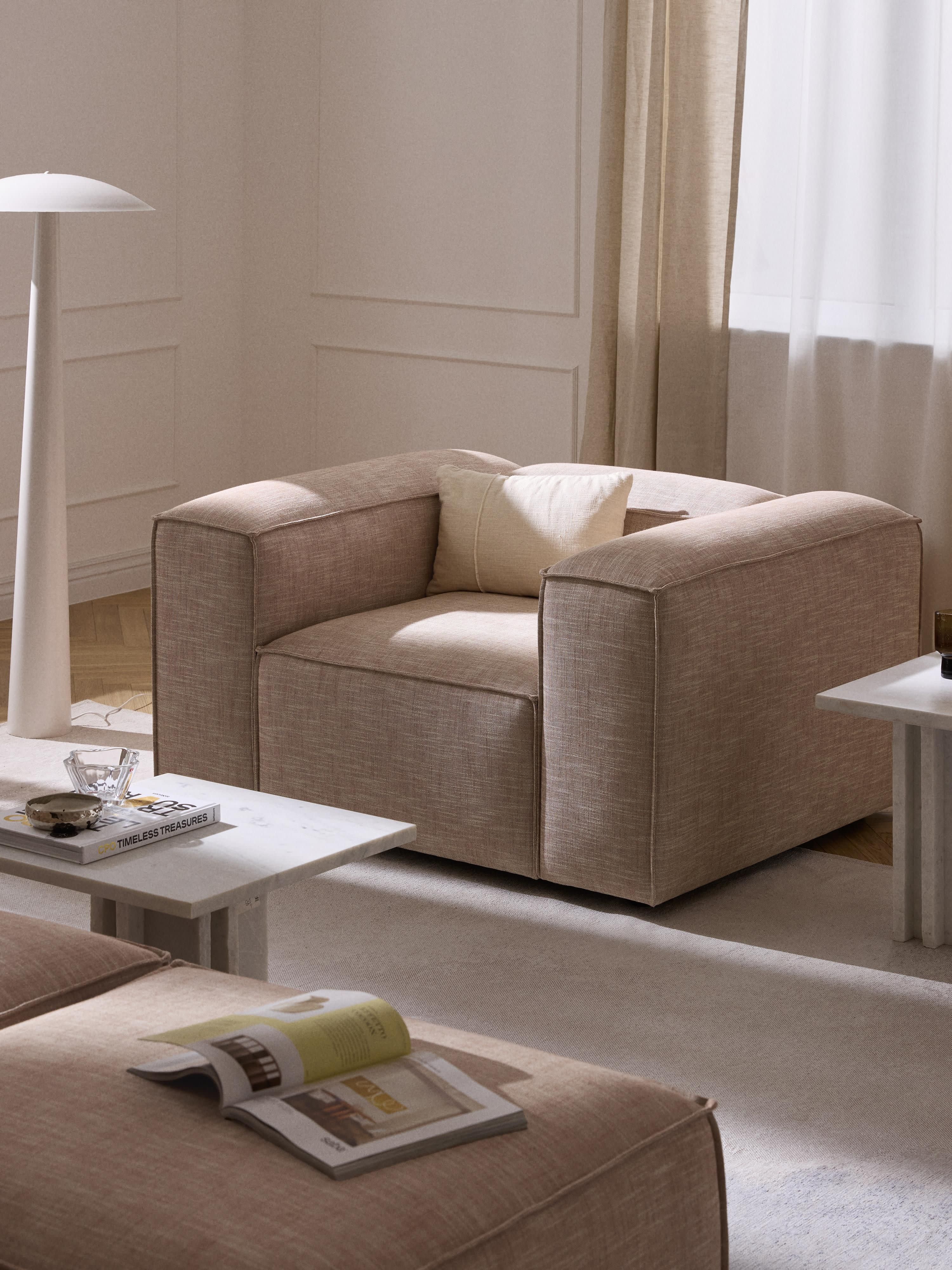 Fauteuil Lennon van linnenmix