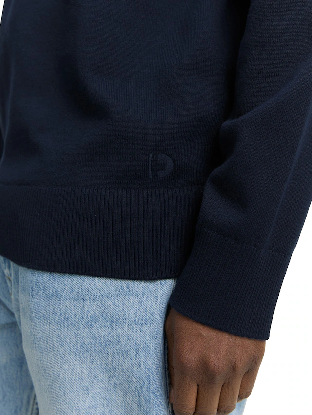 TOM TAILOR Denim Strickpullover in melierter Optik