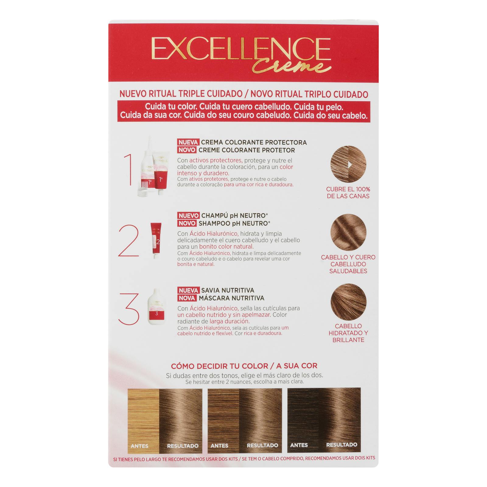 Coloration permanente 6.1 blond foncé cendré Excellence Crème