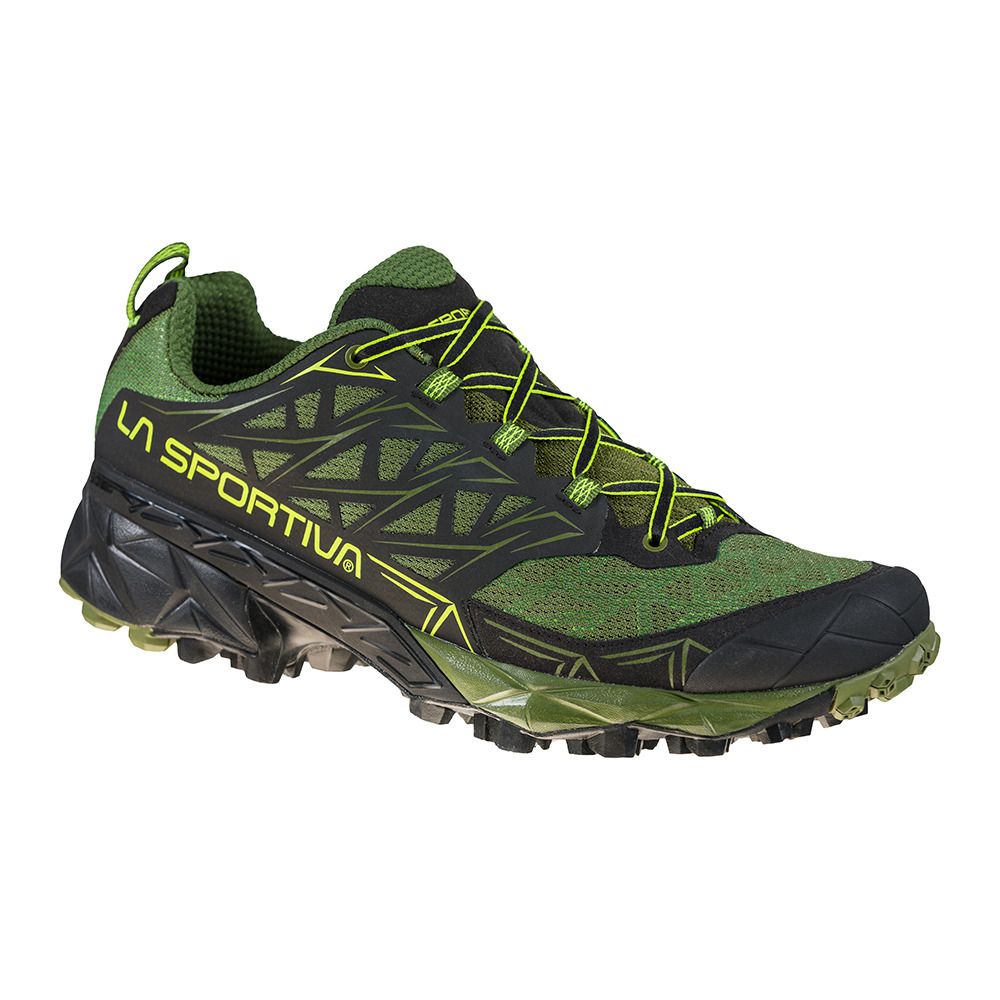 La Sportiva AKYRA - Chaussures trail Homme olive/neon