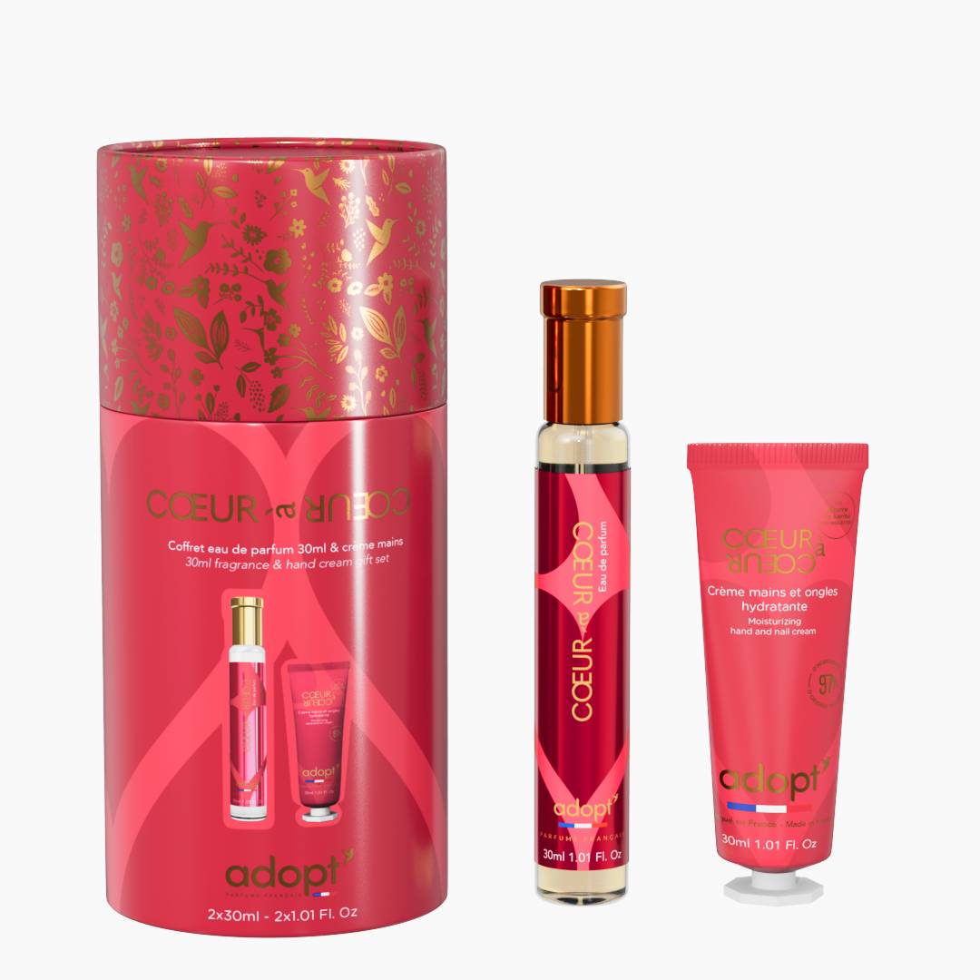 Cœur à cœur Coffret eau de parfum 30ml + crème main