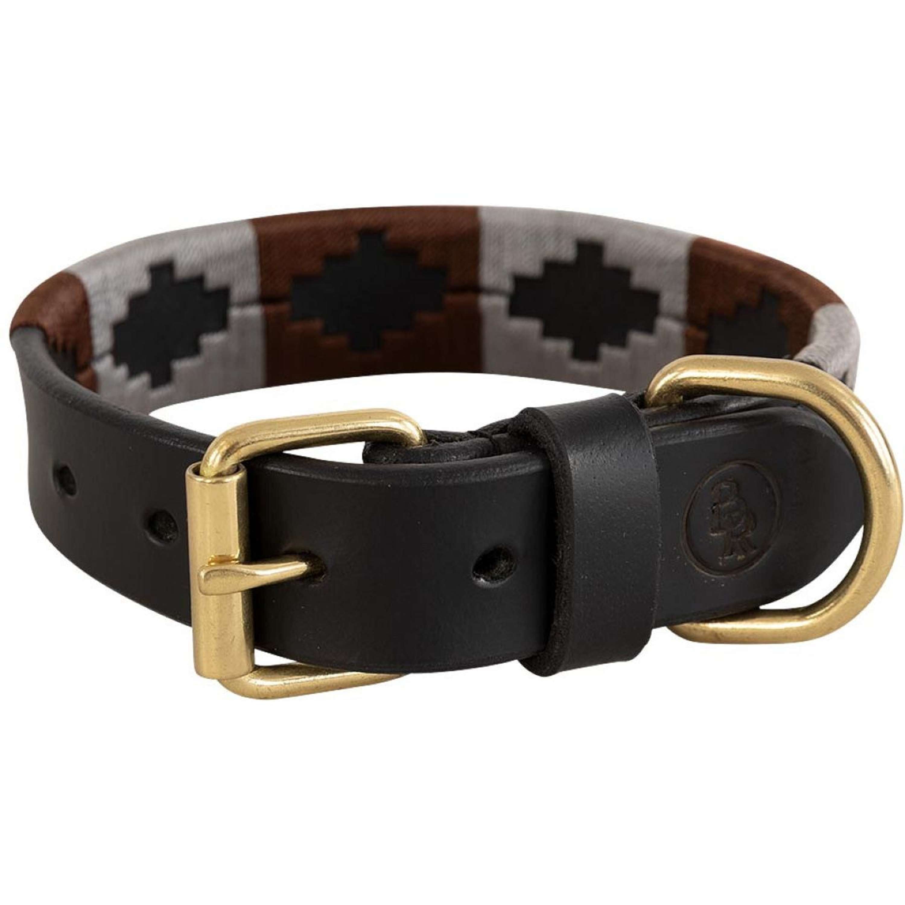 BR Hondenhalsband Bruin/Grijs