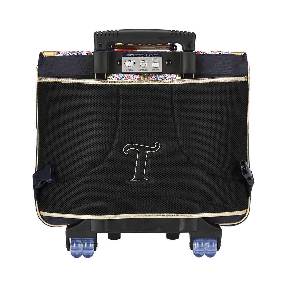 Cartable trolley Antonia bleu