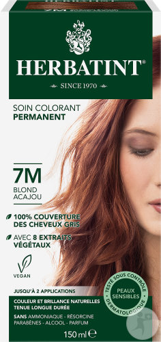 Herbatint Soin Colorant Permanent Peaux Sensibles 7M Blond Acajou 1 Kit