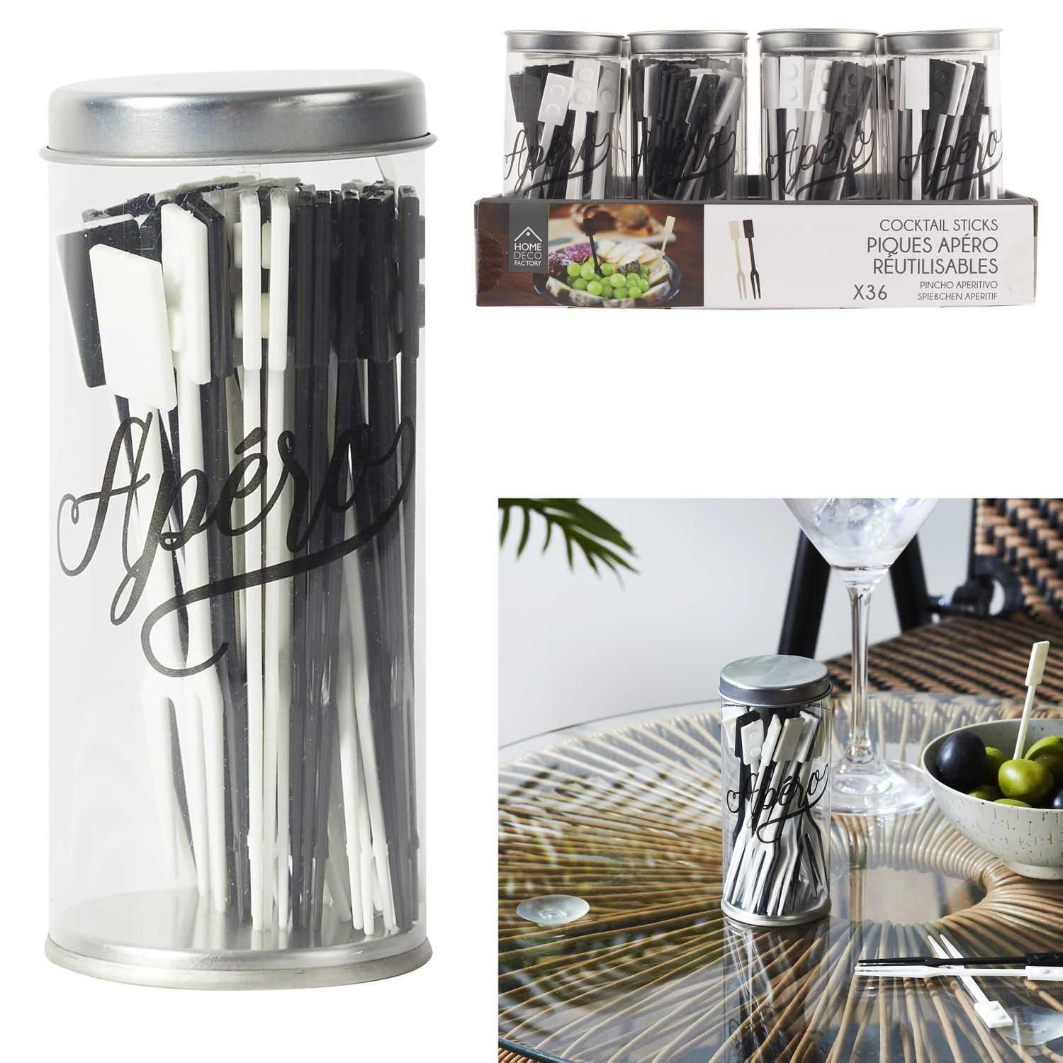 PIQUES APERO REUTILISABLE 10.5CM X36 PIECES