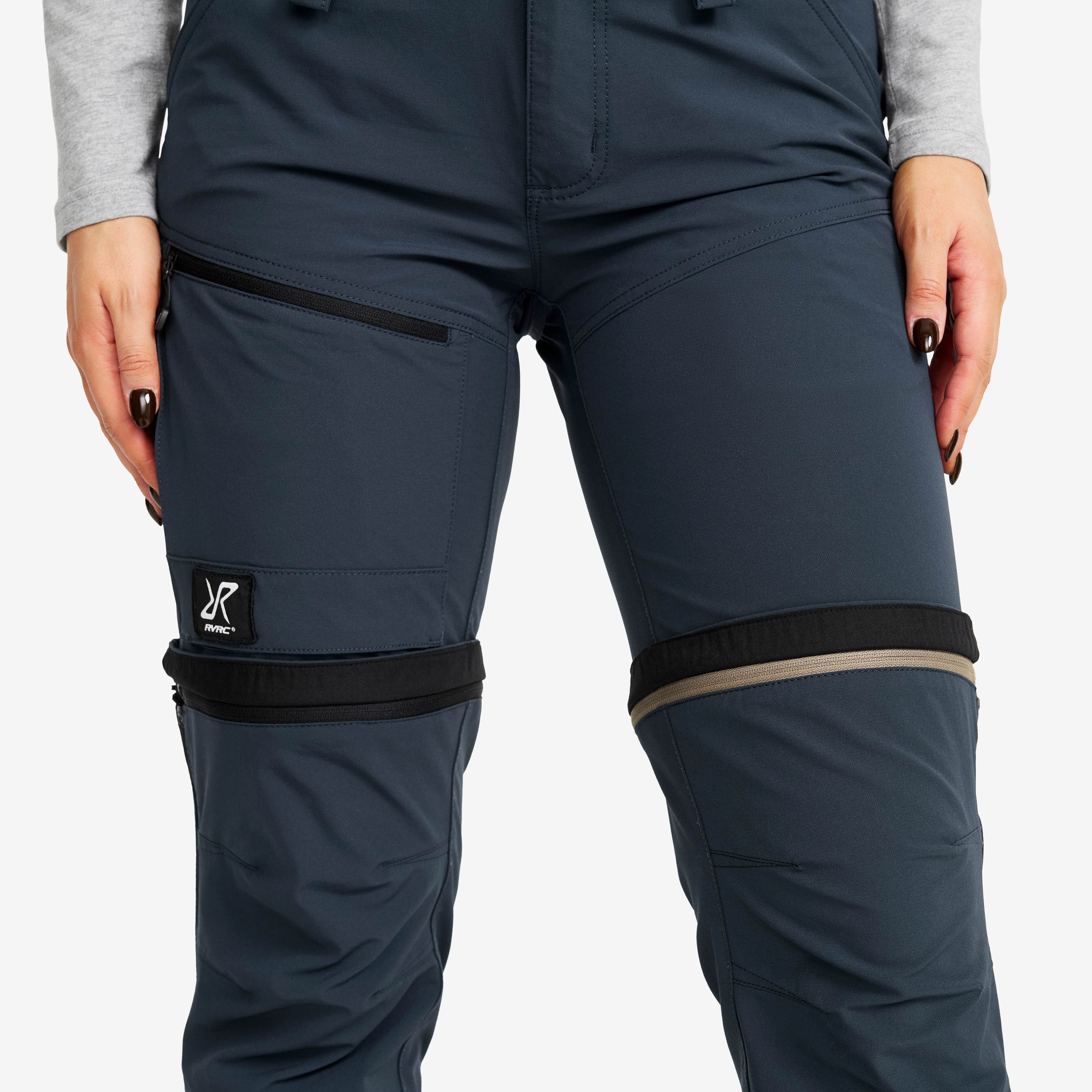 Range Pro Stretch Zip-off Pants Dame Blueberry/Black