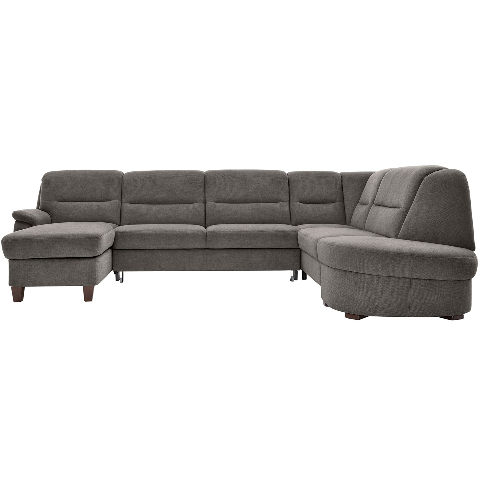 polsterpower Wohnlandschaft - Belle grey - Basismodell - links
