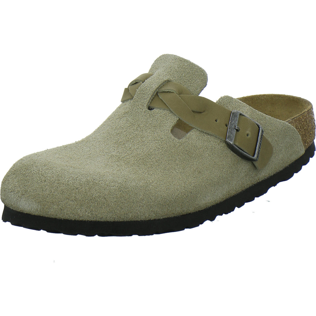 Birkenstock Pantoletten Damen Boston Braided taupe