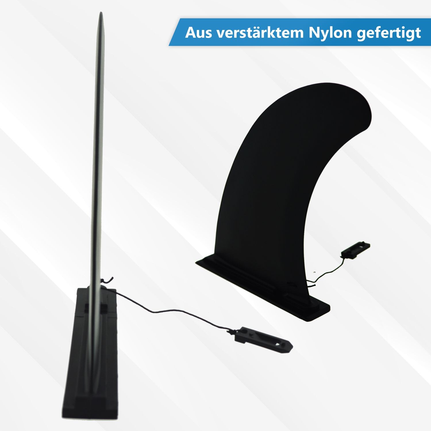 24MOVE® SUP Finne für SUP Stand Up Board, Abziehbare Mittelflosse Surfbrett SUP Longboard Finne, Ersatz, Paddleboard