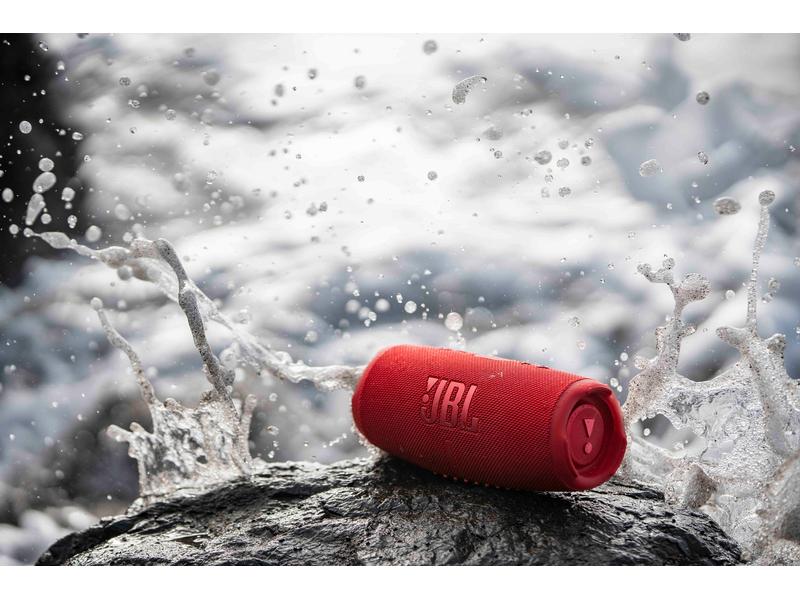 JBL Bluetooth Speaker Charge 5 Rot Tragbarer wasserdichter Lautsprecher mit Powerbank