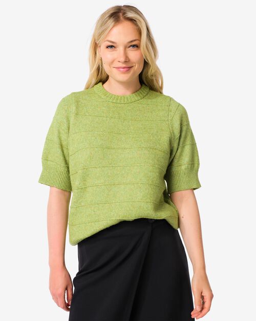 haut en tricot femme  vert