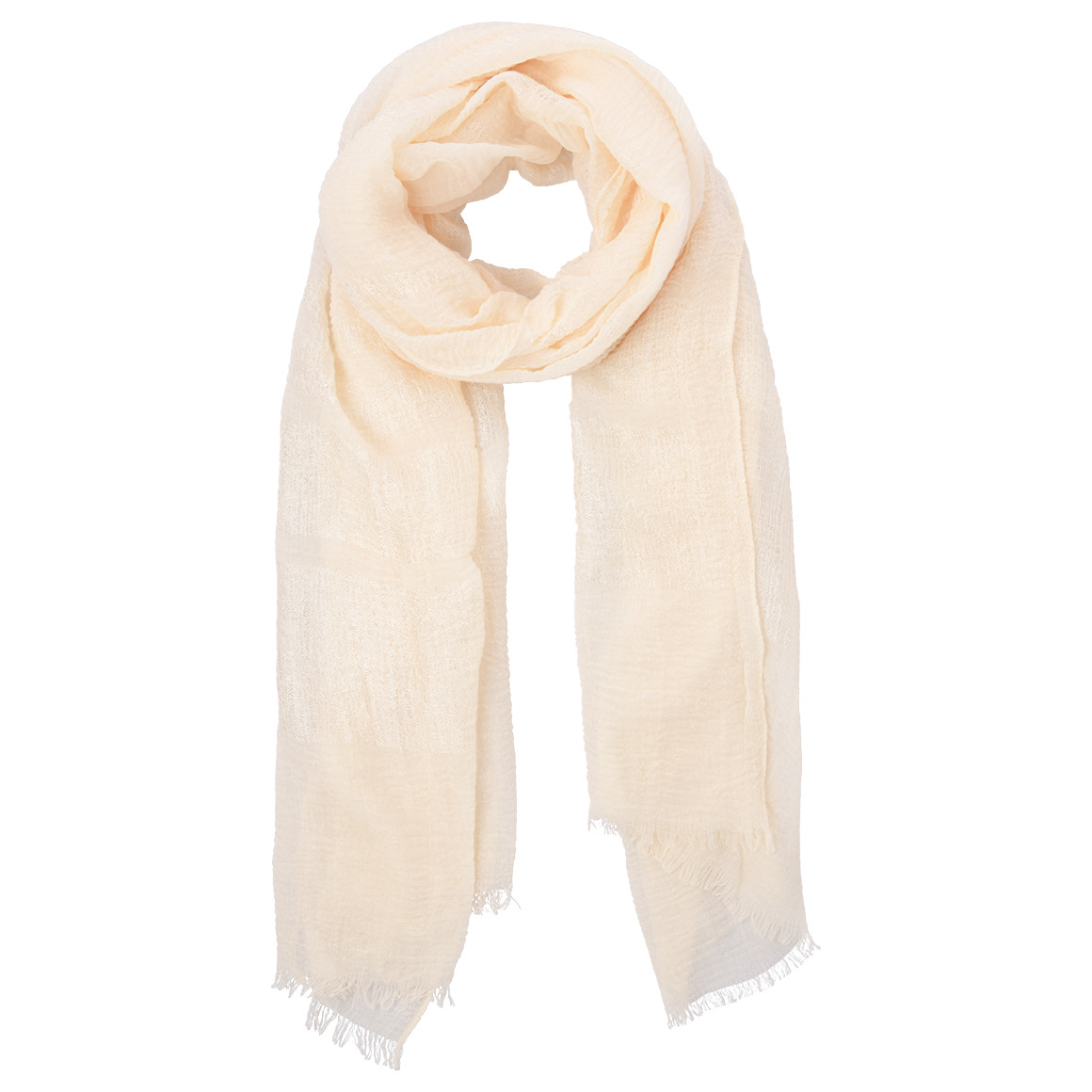 Gina Benotti Damen Tuch mit Glitzergarn beige